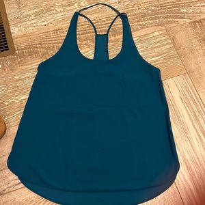 LULULEMON TANK SZ 10 teal worn once
